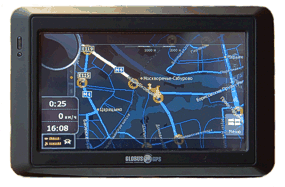 навигация в системе IGO в режиме 2-D карты