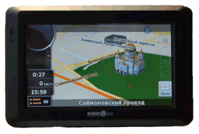 навигация в системе IGO в режиме 3-D карты